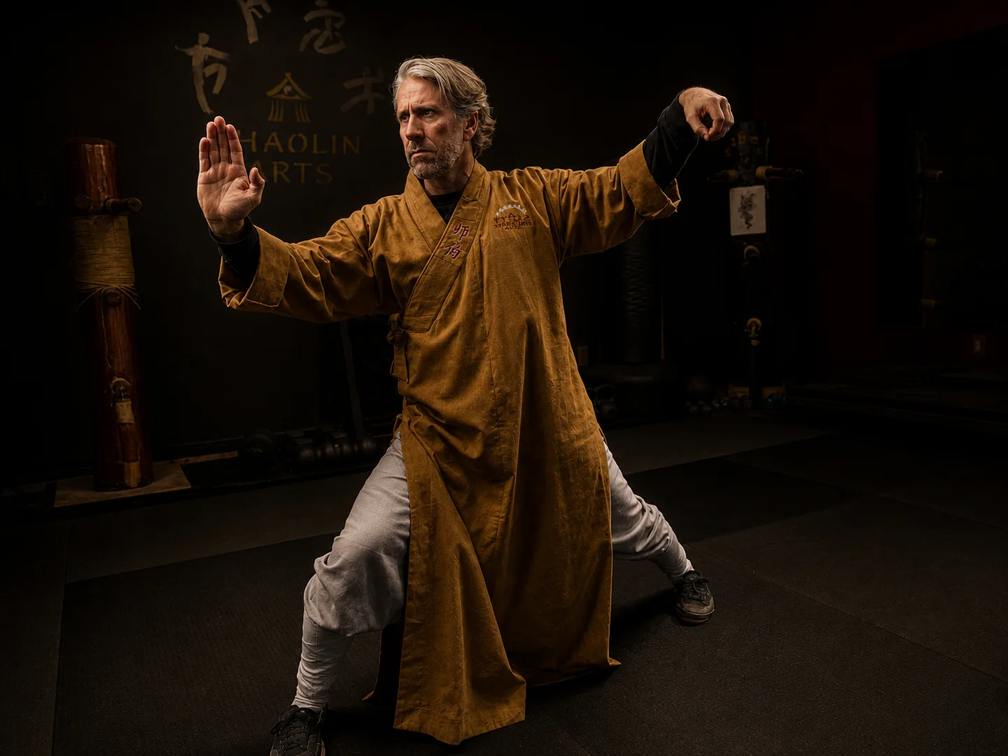 Chris Workman demonstrating a grounded Tai Chi stance